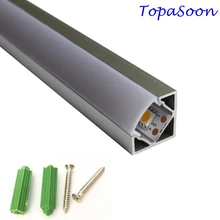 10 шт. 1 м длина светодиодный алюминиевый профиль Светодиодная лента в алюминиевом канале корпус-Пункт № LA-LP18 светодиодный Угловой профиль