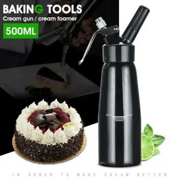 

4 Color 500 ml Professional Whipper Solid Color Cream Sprayer Whipped Cream Dispenser Stainless Steel Maker Baking Cake Tools