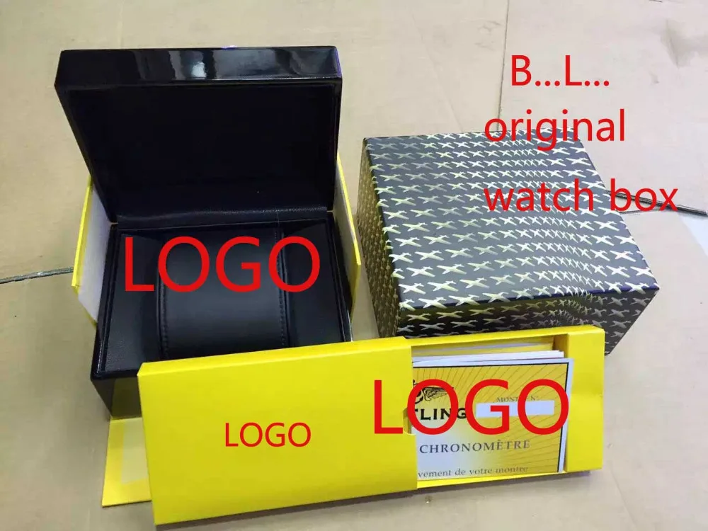 

High Quality Brand Original Watch Box Black Storage Gift Watch Box Luxury Wrist Watch  Boxes and Packaging