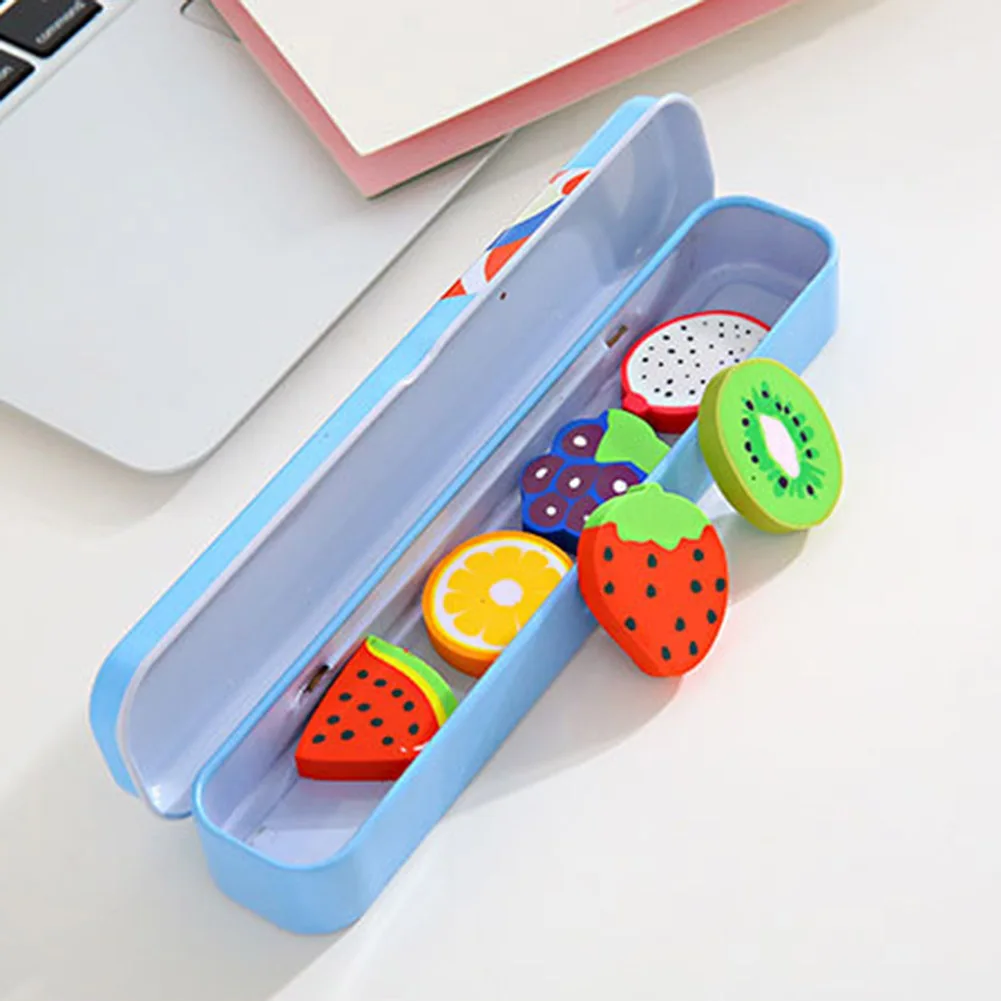 Cute Kawaii Fruit Eraser Rubber Stationery Kids Toys Gift Correction