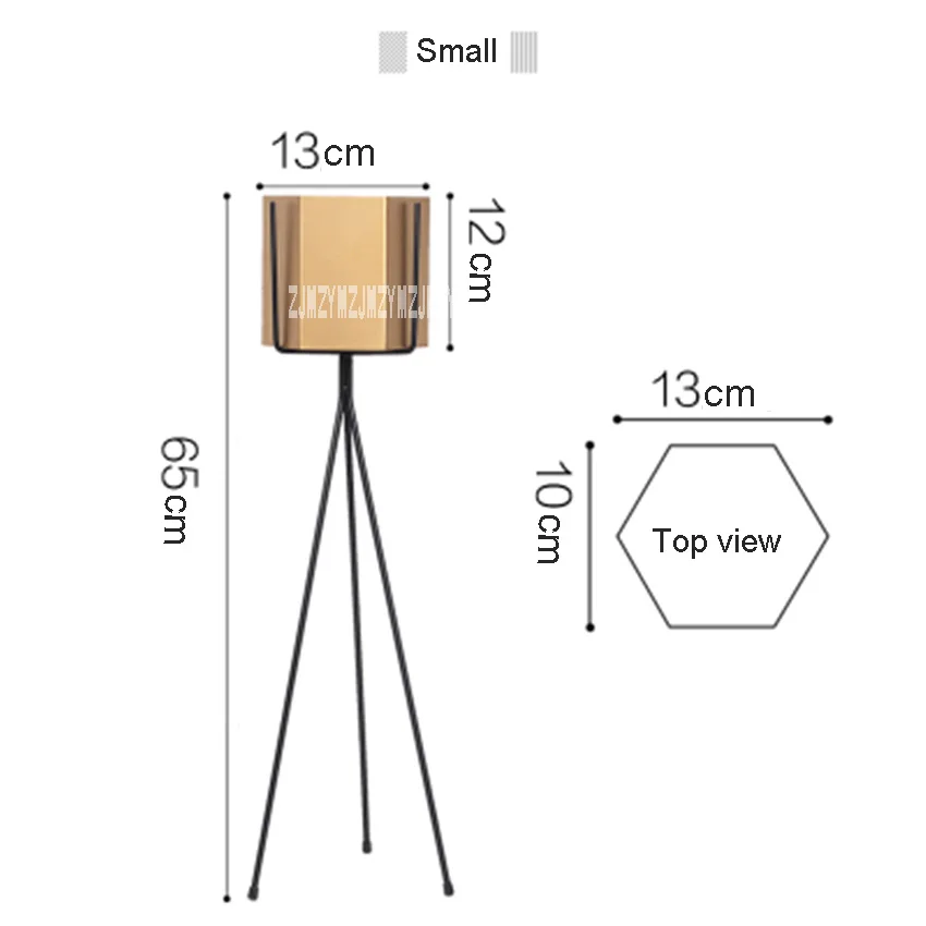 Креативный скандинавский шестигранный цветочный горшок высокого качества Hmoe балкон гостиная украшение сада комнатный горшок для растений - Цвет: small pot rack