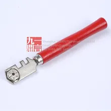 5 шт./партия ручные инструменты для резки стекла с деревянной ручкой для резки стекла с шестью гладкими режущими колесами