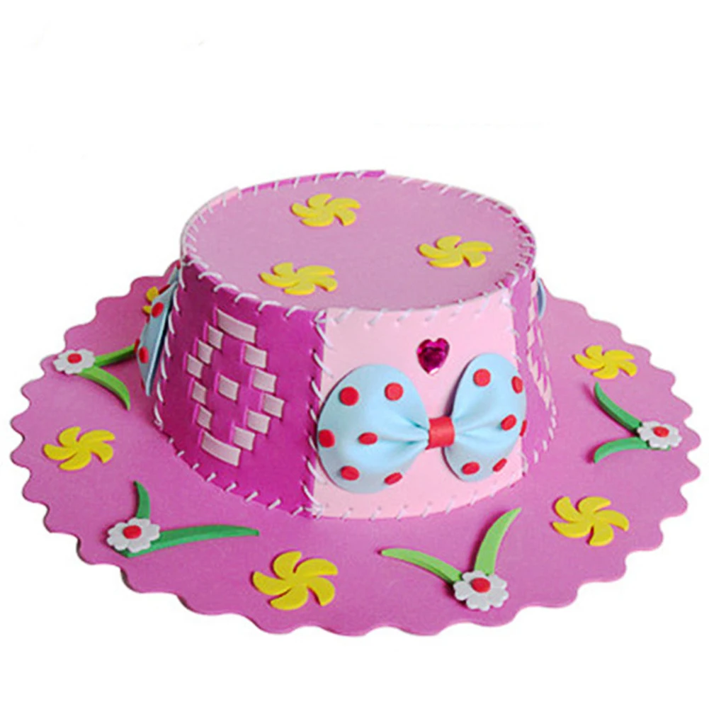EVA DIY Handmade Hat Craft Toy Children DIY Art Craft Baby Kids Educational Early Puzzle Toys EVA DIY Handmade Hat Craft Toy Children DIY Art Craft Baby Kids Educational Early Puzzle Toys