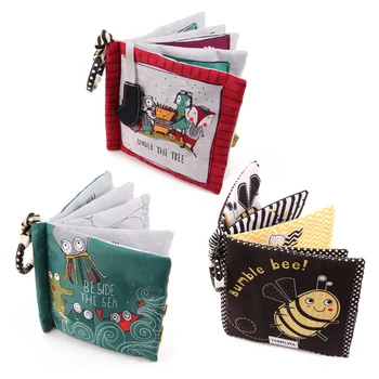 

Soft Books Infant Early cognitive Development Quiet Animal Bookes baby goodnight Learning Educatione Unfolding Cloth Book Activi