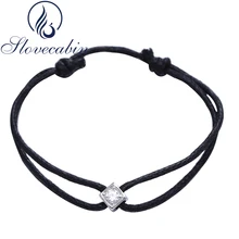 Lovecabin старинный серебряный браслет 925 пробы серебряные пузыри черный браслет-веревочка для женщин модные роскошные ювелирные изделия