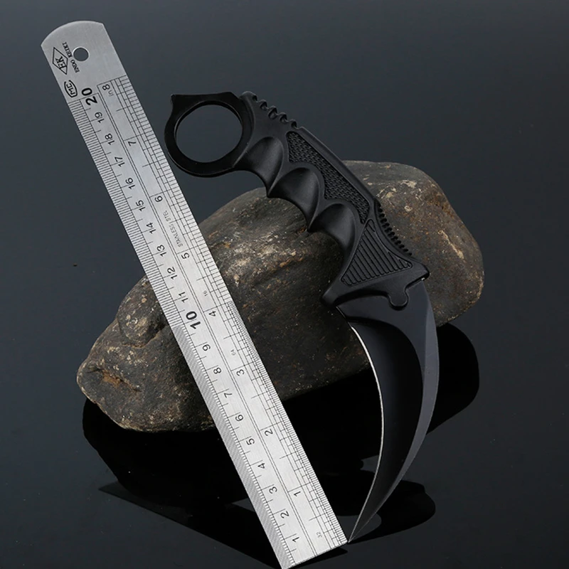 

CS COLD tactical Hunting Camping karambit Blade multi High hardness military Stainless Steel Survival Blade ganzo for Woodwork