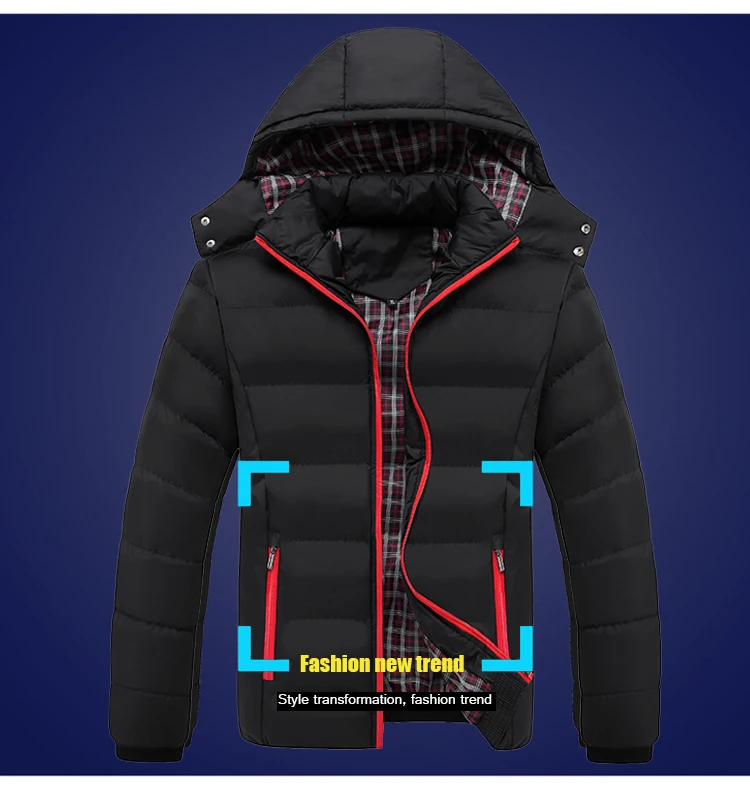 High Quality men brand winter jacket