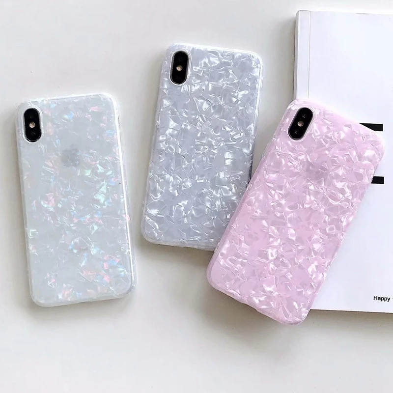 Чехол из мягкого ТПУ для Iphone XS MAX X 10 8 7 6 Plus шикарный роскошный цветной