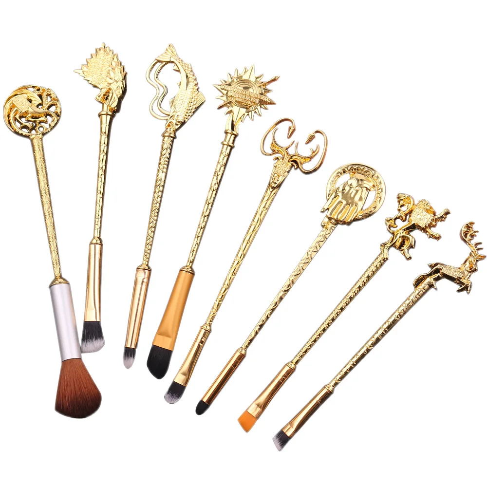 Good Chance of  Game of Thrones Makeup Brushes Set Hand of the King Dragon Stark EyeShadow Powder Eyeliner Eyelash 