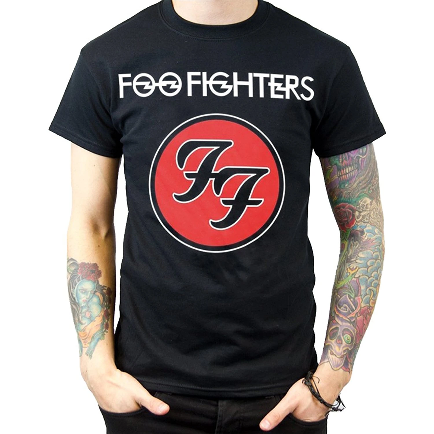hombre shirt hombres verano camiseta Foo Fighters hombres camisa de manga corta de la personalidad para los hombres|personalized t-shirt|men t-shirtt-shirt men -