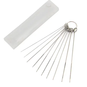 

10 Kinds 80mm Guitar Nut Needle Files 0.6mm-1.3mm Steel PCB Electronic Circuit Through Hole Needle Torch Tip Cleaner Repair Tool