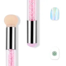 

1 Pcs Silicone Stamper Gradient Sponge Nail Brush Washable Nails Printing Template silicone Pen brush