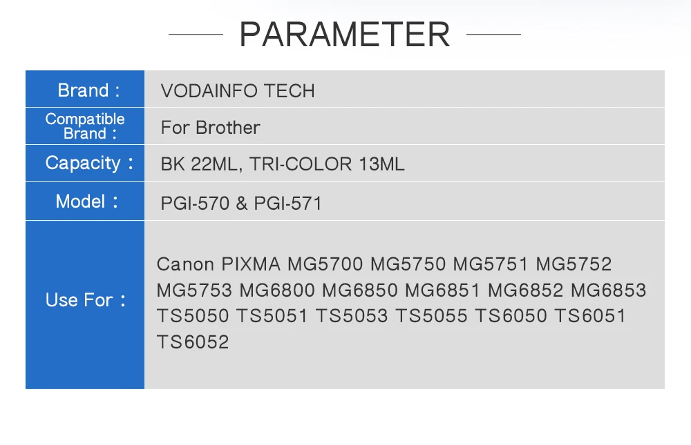 6 цветов PGI 570 CLI 571 PGI-570BK совместимый чернильный картридж для принтера canon принтерам PIXMA MG7750 MG7751 MG7752 MG7753 TS8050 TS8051 принтер