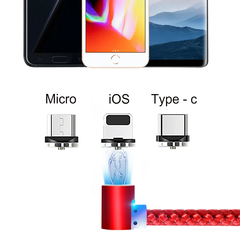 Магнитный usb кабель NOHON для iPhone Samsung S10 Type C зарядный передачи данных Micro USB