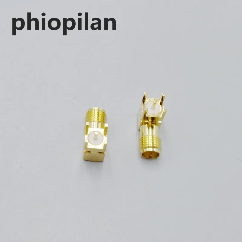 

20pcs L=14.5MM RP-SMA-KWE 90 degree Adapter PCB Mount RP-SMA Male Pin Jack Right Angle Coaxial RF SMA Connector