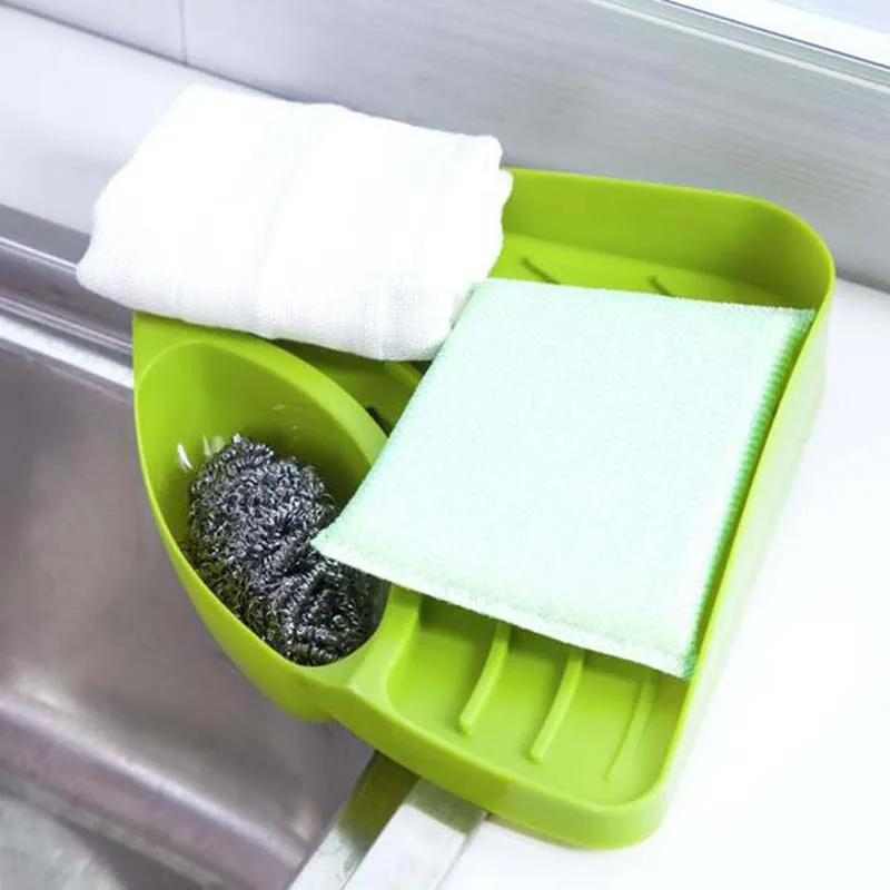 Многоцелевой drainboard кухня блюда держатели мыло губка сушилка хранения двойной держатели для кухня ванная комната аксессуар