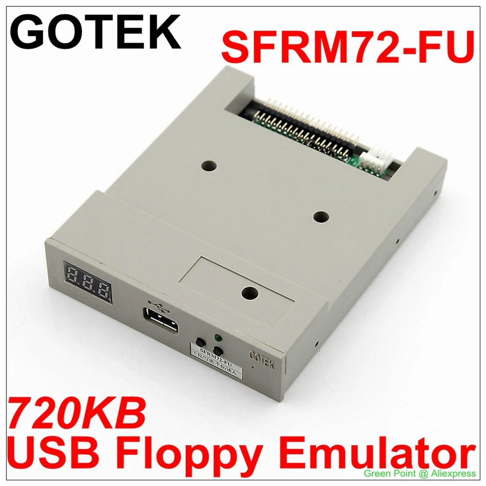 

Orignal Gotek SFRM72-FU 3.5" Floppy Disk Driver to USB Emulator Simulation 720KB Floppy Emulator For Tajima Barudan