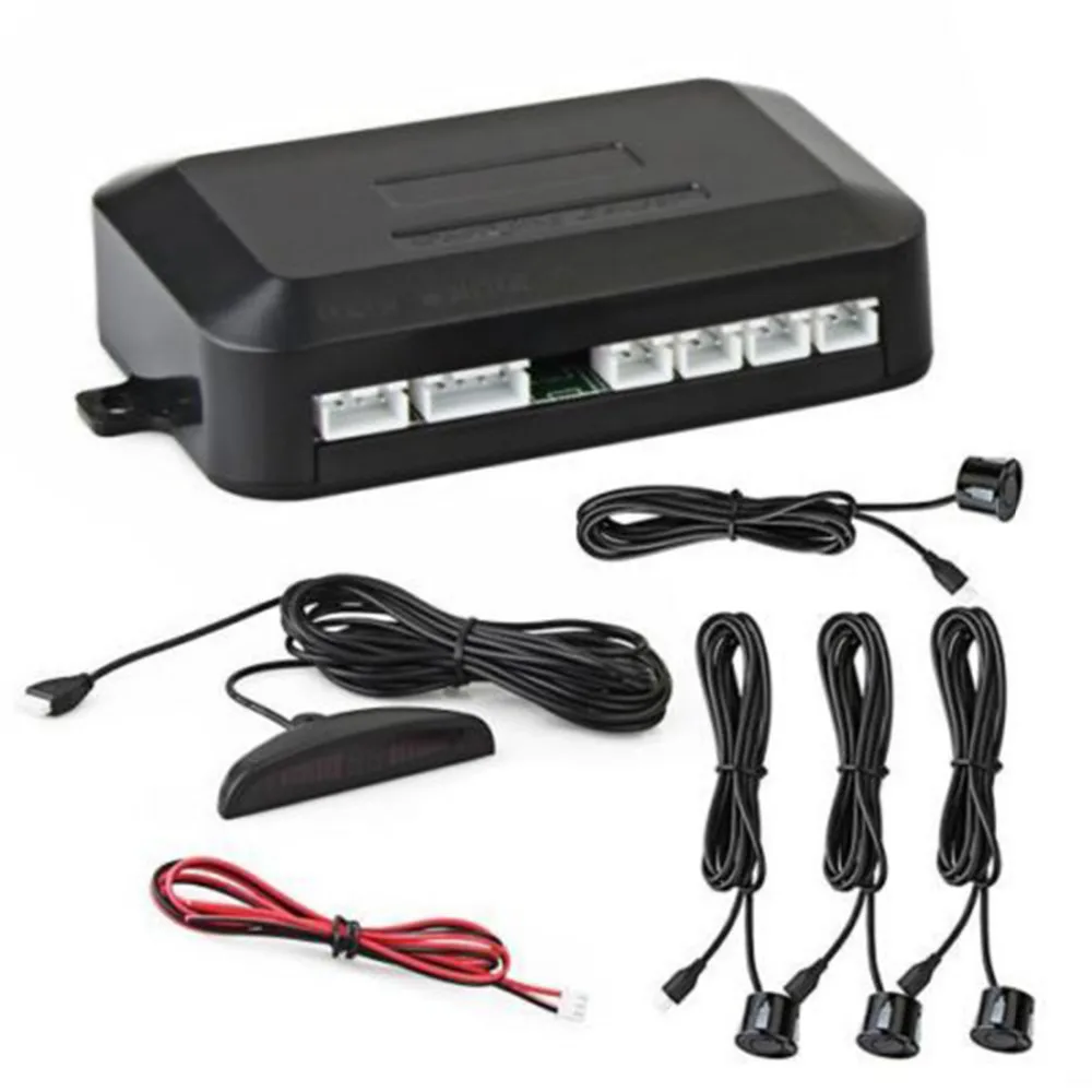 

Marsnaska 1 Set Car Parking Sensor Kit Car Auto LED Display 4 Sensors For All Cars Reverse Assistance Backup Radar Monitor