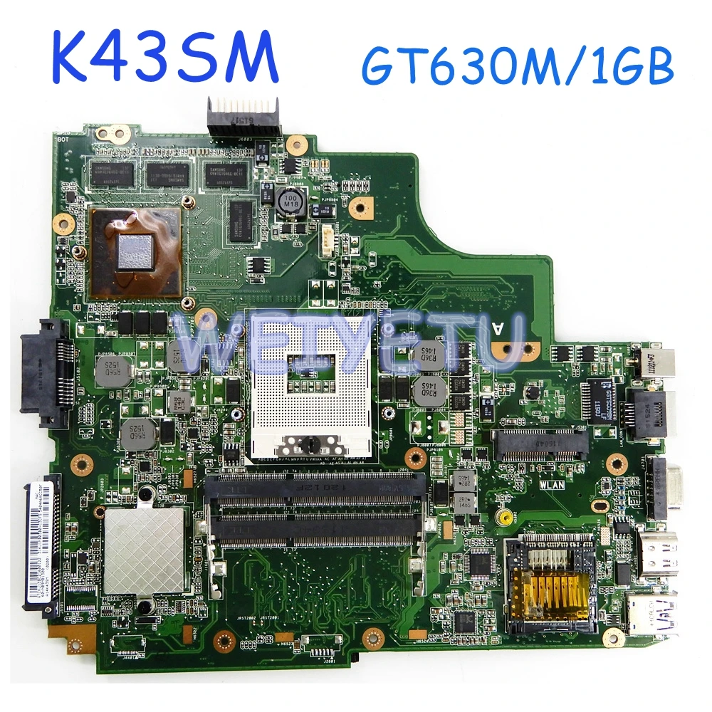 K43SM GT630M 1 ГБ N13P-GL2-A1 HM65 Материнская плата ASUS A43S X43S K43S K43SV K43SJ материнская для ноутбука