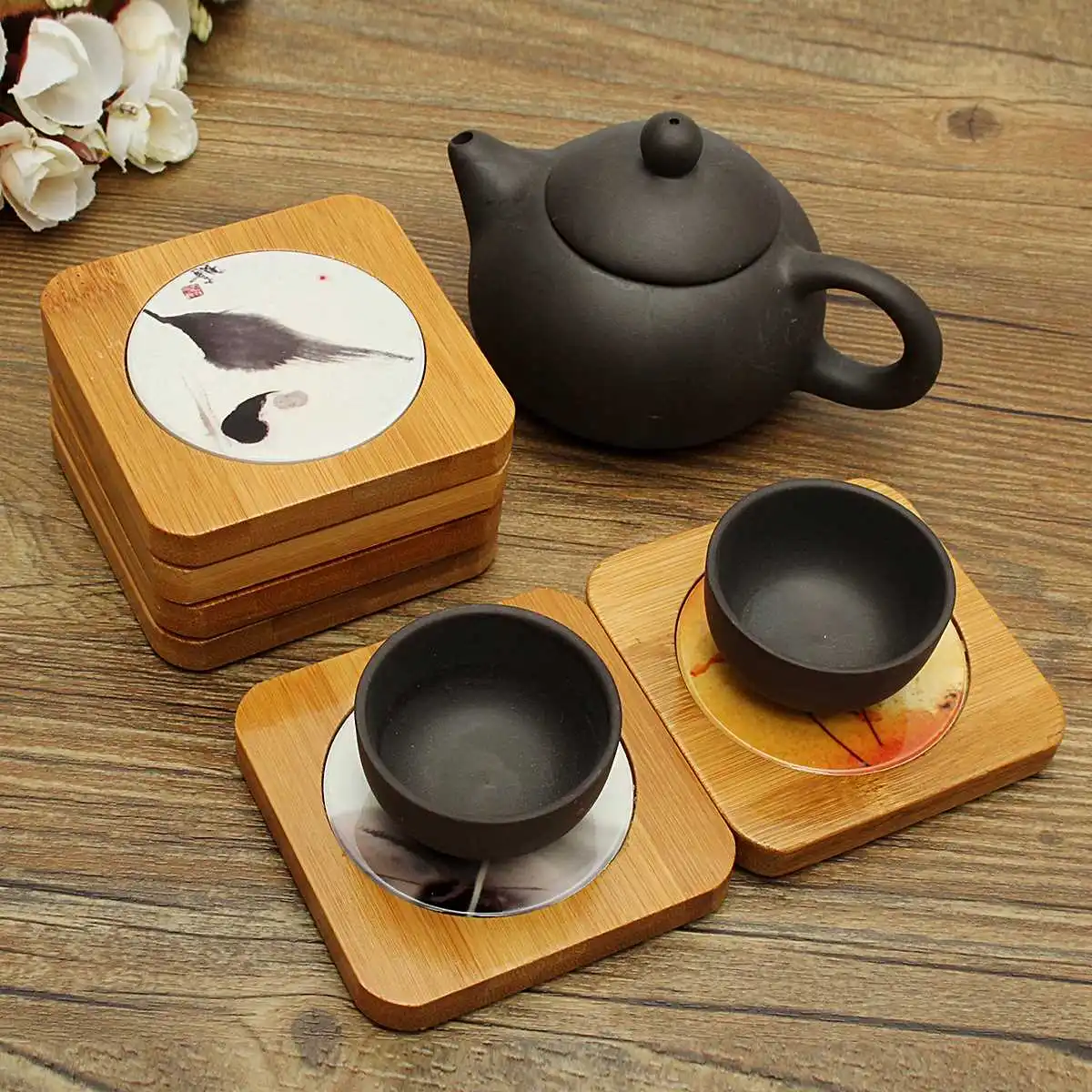 Online kopen wholesale square dining table wood uit china square ...