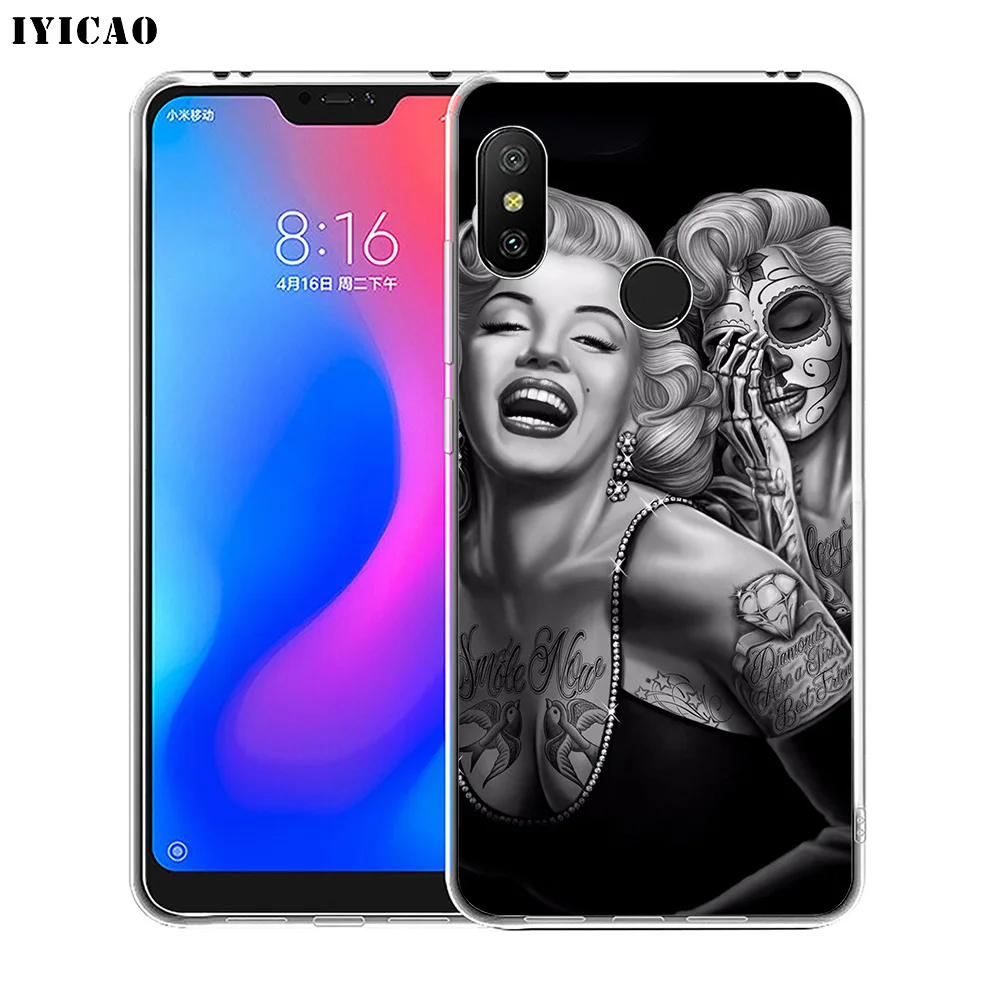 IYICAO Мэрилин Монро Мягкий силиконовый чехол для телефона Xiaomi Redmi 4A 5A 6A Note 7 6 5 Pro Plus 4X