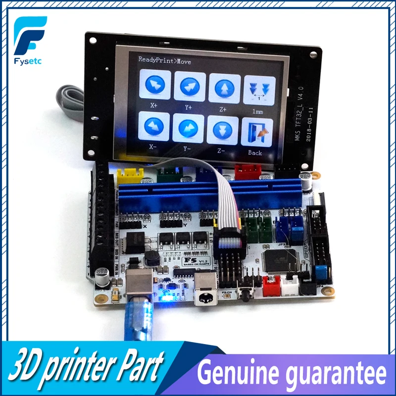 Плата управления FYSETC F5 V1.2 на базе ATMEGA 2560 сменная основа 1 4 и плата Ramps + TFT32 ЖК экран