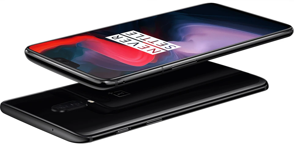 Оригинальный Oneplus 6 мобильный телефон 6,28 ''6 ГБ оперативная память 64 Встроенная Snapdragon 845 Android 8,1 двойной сзади Camrea 20 + 16 Мп NFC Глобал