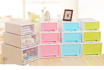 

1PC Desktop Makeup Case Storage Box Organizer Container Office Drawers Jewelry Holder Cabinet Remote Control Storage Box OK 0455