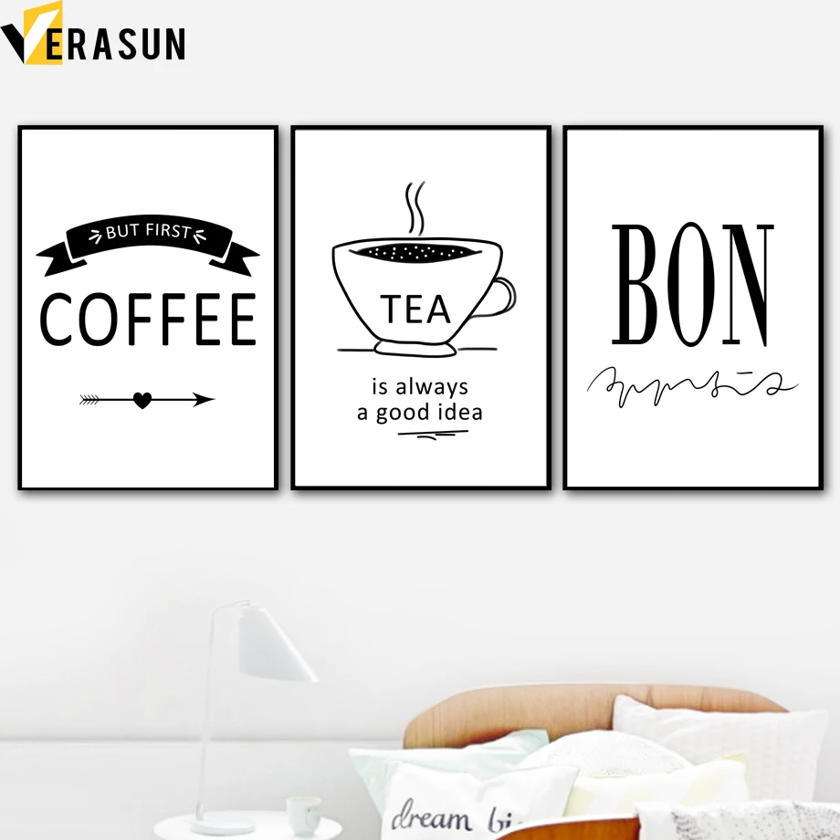 black and white prints for kitchen black white tea coffee cup quotes nordic posters and prints wall canvas painting wall pictures for living room kitchen decor black and white prints for kitchen black white tea coffee cup quotes nordic posters and prints wall canvas painting wall pictures for living room kitchen decor