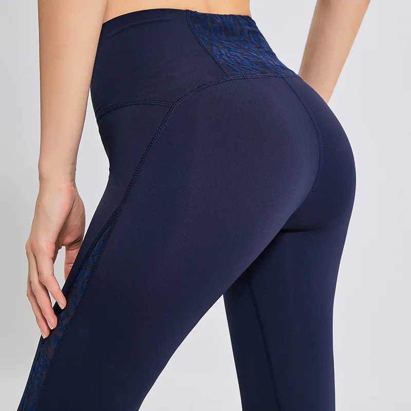 

Yoga Pants Women's Tight Elastic Sports Fitness Pants Running Sportswear Leggings Seamless Tummy Control Gym Compression Pants