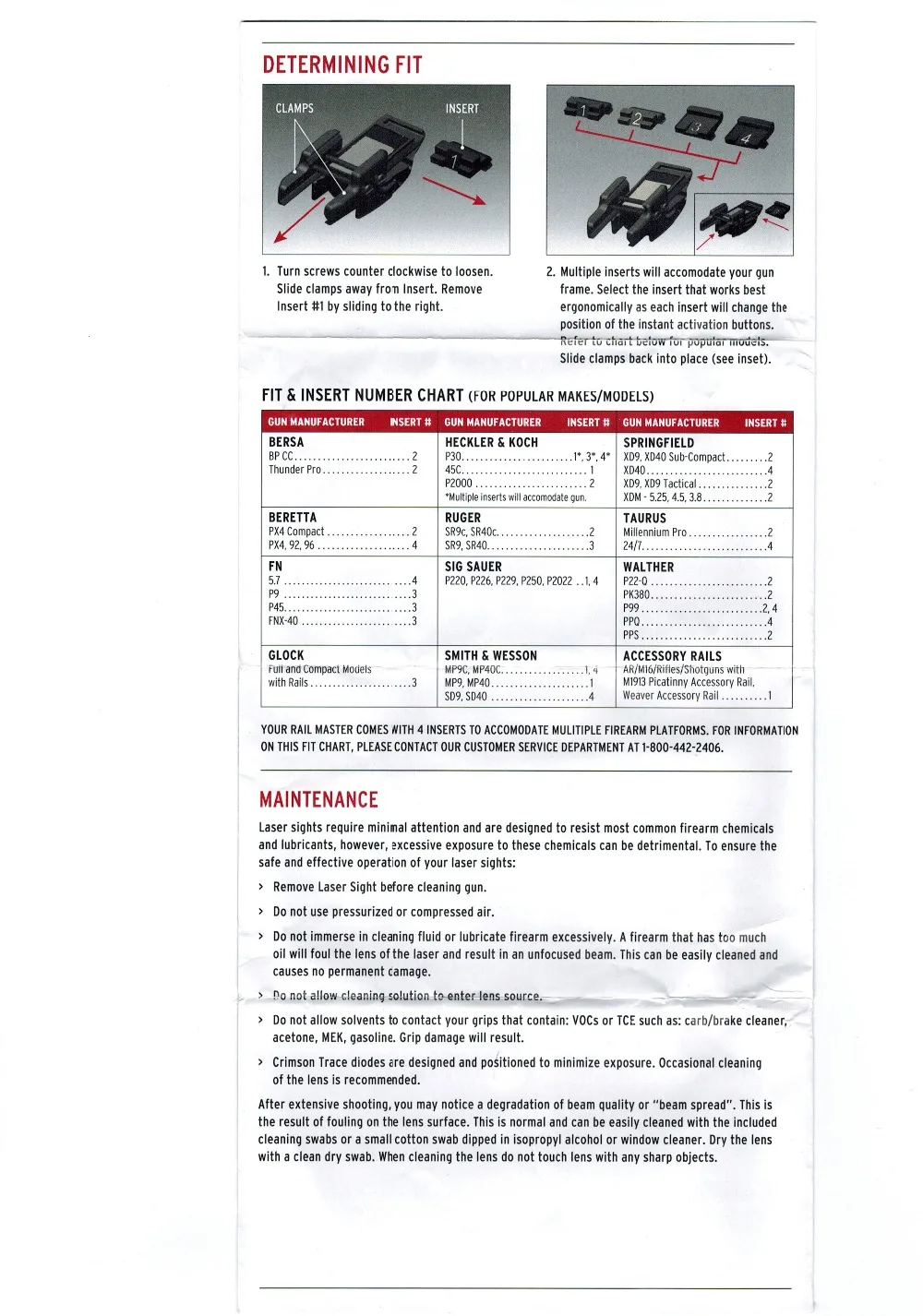 Crimson Trace CMR-201 Rail Master Laser Sight mini red laser sight  with Universal Mount fits pistol handgun for hunting  (8)