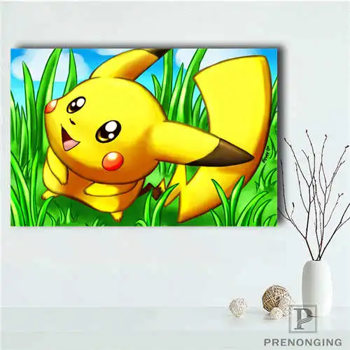 Пользовательские Pokemon (1) @ 2 печатные плакаты ткань настенные художественные