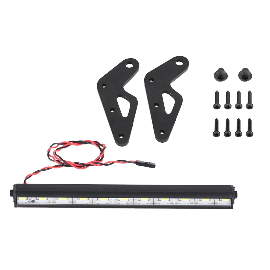 RC Car Roof LED Light Bar 11 LED Light Bar Bright Lamp RC Accessories for 1/10 RC Crawler Truck Remote Control Parts