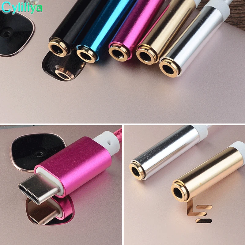 Адаптер для наушников типа C на 3 5 USB 1 type мужской мм AUX аудиоразъем кабель