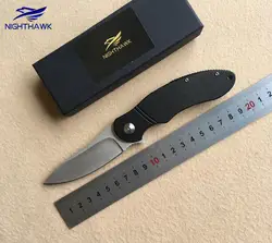 NIGHTHAWK ST005 Флиппер складной нож 9Cr18MOV лезвие G10 Ручка Охота практическая кемпинг выживания Карманные Ножи EDC инструменты Resc