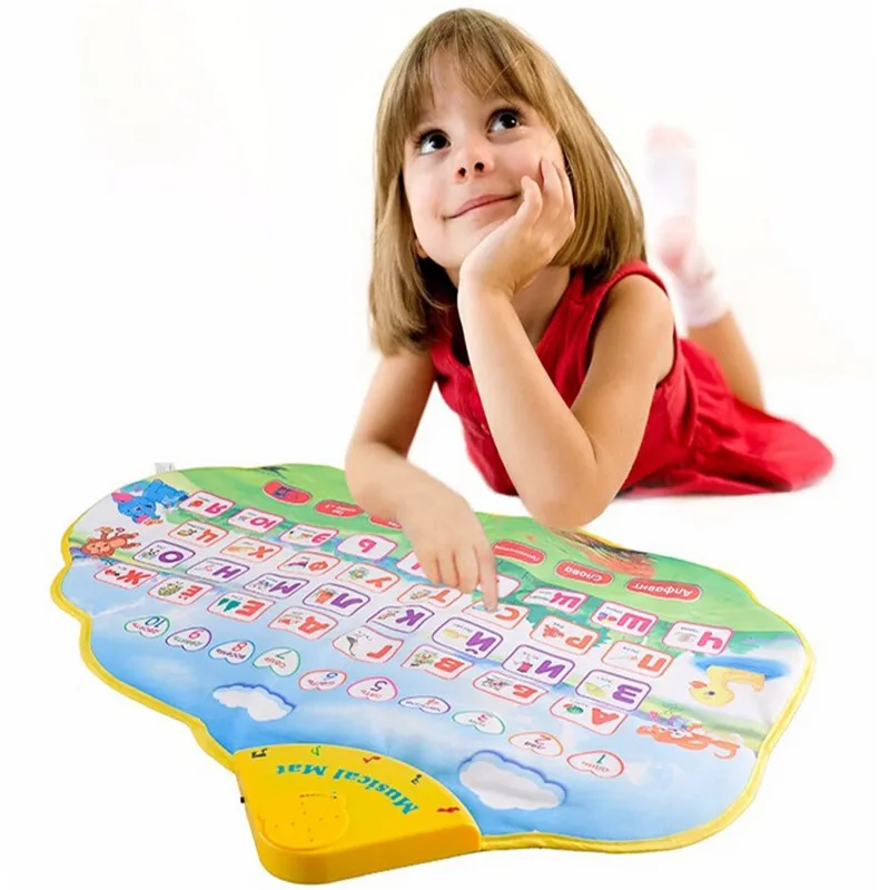 

73X49cm Children Learning Mat Russian Language Toy Funny Alphabet Mat Learning Education Phonetic Sound Carpet ABC Toy