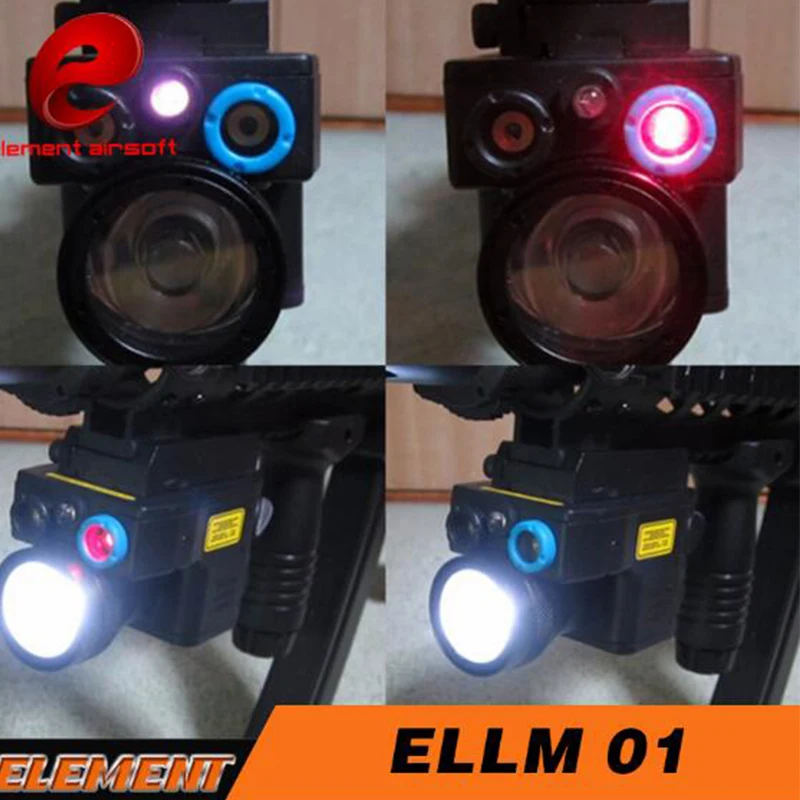 Element Airsoft eLLM01 новая версия красный и ИК лазерный инфракрасный светильник для вспышки тактический светодиодный светильник в красную точку полностью функциональный черный