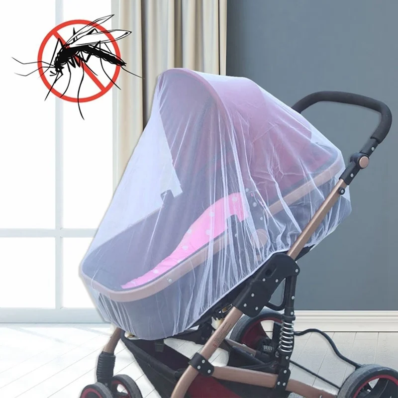 

Baby Stroller Pushchair Mosquito Shield Net Safe Infants Protection Mesh Stroller Accessories Mosquito Net 150cm