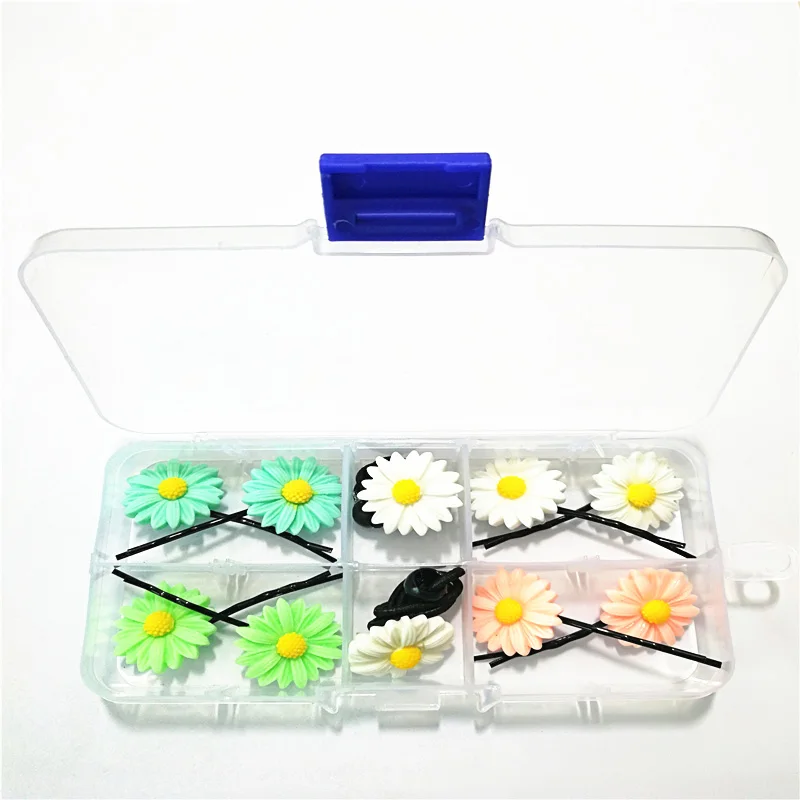 

Fashion Hair Accessories Flower Daisy Christmas Gift Girl Hair Clip Floral Headband Bow Hairpins Ring Rope Box Jewelry Accessory