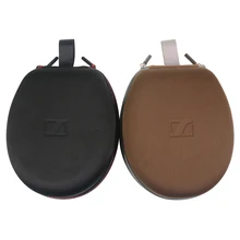 De alta calidad Caja de Almacenamiento De Disco Lleva la Caja Para Sennheiser MOMENTUM On-Ear Headphones 22*17.5*9 cm de Color Marrón negro