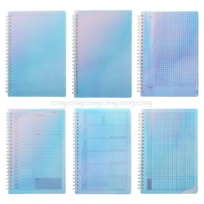 

A5 160 pages Spiral Notebook Book Coil Lined Grid Blank Sketchbook Paper Journal For School Supplies Stationery F21 19 Dropship