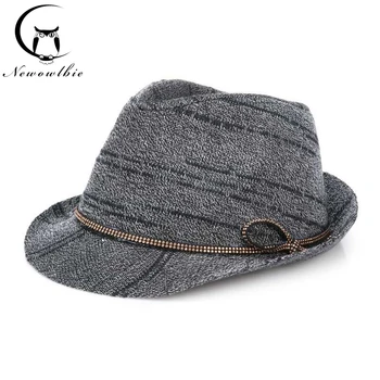 

Free shipping 2020 new fashion ladies jazz hat spring and autumn wool blend hat outdoor leisure hat top hat