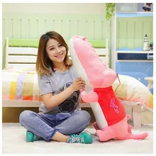 Большой прекрасный плюшевый розовый игрушечный крокодил мягкая кукла "крокодил" Подушка подарок на день рождения около 120 см