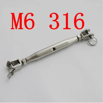 

M6 316 Grade Closed Body Turnbuckle,Jaw to Jaw Marine Seaworthy Grade Stainless Steel SS Turnbuckle