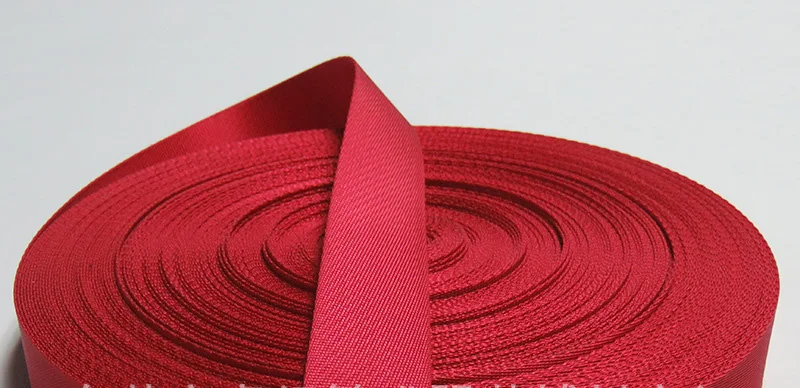 8 метров 0,7 мм толстые полиэфирные нейлоновые лямки ленты ранец лямка для рюкзака ленты с лейблом Привязка смещения DIY шитье ремесло - Цвет: Red