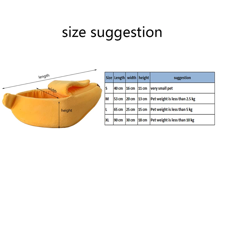 Банан кошка кровать Дом Уютный милый банан щенок Подушка теплая подстика для животных портативная корзина для животных принадлежности коврик кровати для кошек и котят