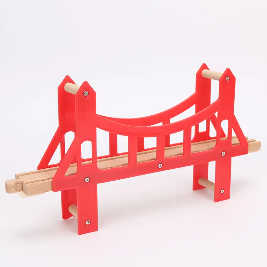 wooden train track bridge pieces