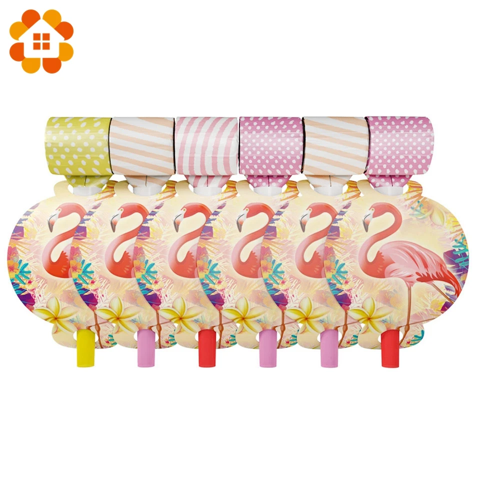 Flamingo Series Disposable Tableware Paper Material DIY Wedding Birthday Theme Party Decorations Kids Adult Supplies Table Decor