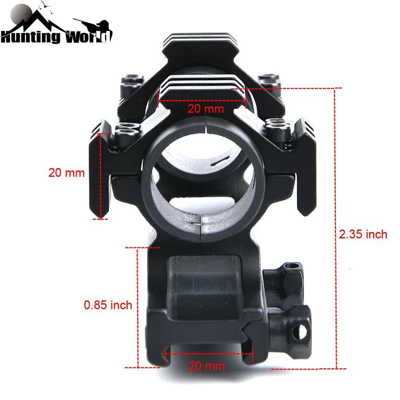 montar 1 polegada 30mm trilho resistente 20mm