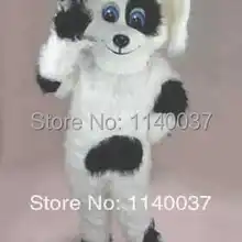 Черный и белый костюм талисмана для собак карнавальный костюм с героями мультфильмов карнавальный костюм вечерние костюмы